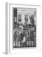 The Manner in Which the American Colonists Declared Themselves Independent of the King, 1776-American School-Framed Giclee Print