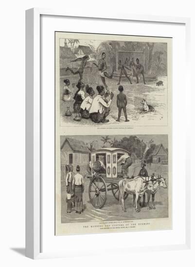 The Manners and Customs of the Burmans-Joseph Nash-Framed Giclee Print