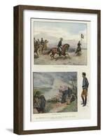 The Manoeuvres of the Japanese Army before His Majesty the Mikado-null-Framed Giclee Print