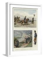 The Manoeuvres of the Japanese Army before His Majesty the Mikado-null-Framed Giclee Print