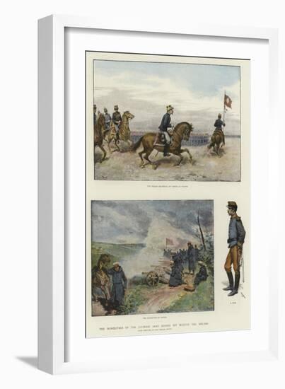 The Manoeuvres of the Japanese Army before His Majesty the Mikado-null-Framed Giclee Print