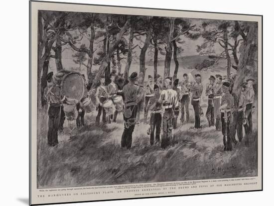 The Manoeuvres on Salisbury Plain-null-Mounted Giclee Print