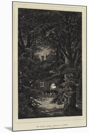 The Manor House, Arrival of Guests-Samuel Read-Mounted Premium Giclee Print