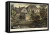 The Manor House Varzin in Autumn-null-Framed Stretched Canvas