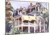 The Mansard Roof, c.1923-Edward Hopper-Mounted Art Print