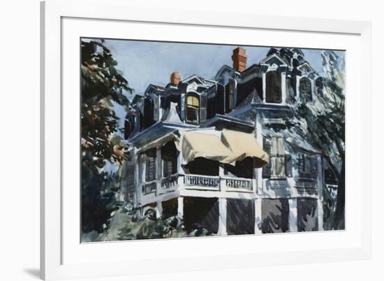 The Mansard Roof-Edward Hopper-Framed Giclee Print