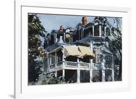 The Mansard Roof-Edward Hopper-Framed Giclee Print