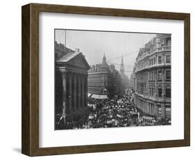 The Mansion House and Cheapside, City of London, c1890 (1911)-Photochrom Co Ltd of London-Framed Photographic Print