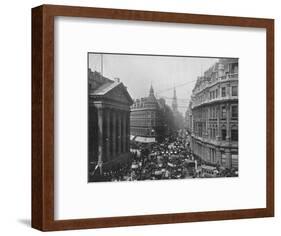 The Mansion House and Cheapside, City of London, c1890 (1911)-Photochrom Co Ltd of London-Framed Photographic Print