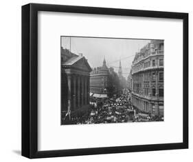 The Mansion House and Cheapside, City of London, c1890 (1911)-Photochrom Co Ltd of London-Framed Photographic Print