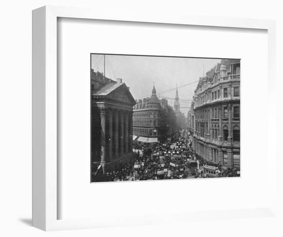 The Mansion House and Cheapside, City of London, c1890 (1911)-Photochrom Co Ltd of London-Framed Photographic Print