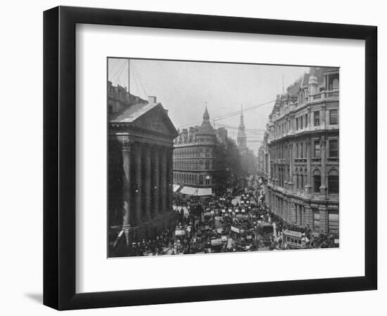 The Mansion House and Cheapside, City of London, c1890 (1911)-Photochrom Co Ltd of London-Framed Photographic Print