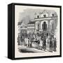 The Mansion House, Doncaster, Doncaster Races-null-Framed Stretched Canvas