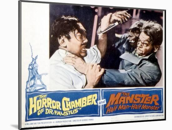 The Manster, Tetsu Nakamura, Peter Dyneley, 1962-null-Mounted Art Print