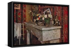 'The Mantelpiece', 1905-Edouard Vuillard-Framed Stretched Canvas