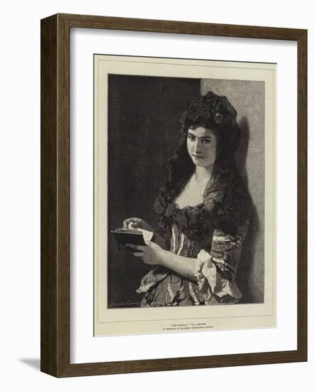 The Mantilla-Carl Ludwig Friedrich Becker-Framed Giclee Print