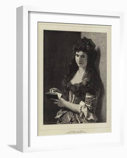 The Mantilla-Carl Ludwig Friedrich Becker-Framed Giclee Print