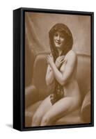 The Mantilla-A. Hanriot-Framed Stretched Canvas