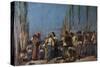 The Mantua Massacres-Giovanni Fattori-Stretched Canvas