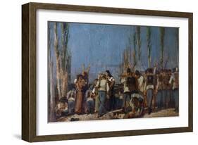 The Mantua Massacres-Giovanni Fattori-Framed Giclee Print