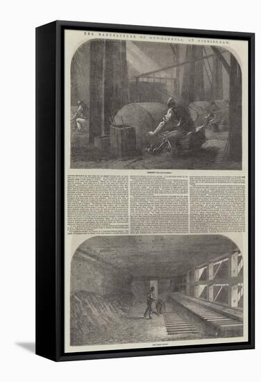 The Manufacture of Gun-Barrels, at Birmingham-Samuel Read-Framed Stretched Canvas