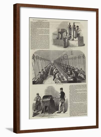 The Manufacture of Steel Pens in Birmingham-null-Framed Giclee Print