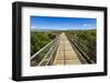 The Manuherikia River bridge on the Otago Central Rail Trail, Otago, South Island, New Zealand-Russ Bishop-Framed Photographic Print