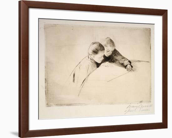 The Map, 1890-Mary Cassatt-Framed Giclee Print