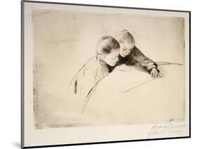 The Map, 1890-Mary Cassatt-Mounted Giclee Print