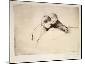 The Map, 1890-Mary Cassatt-Mounted Giclee Print