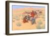 The Map in the Sand, 1905-Frederic Sackrider Remington-Framed Giclee Print