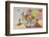 The Map of Europe after World War One-null-Framed Photographic Print