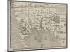 The Map of New England (From: William Hubbard's the Present State of New-England), 1677-John Foster-Mounted Giclee Print