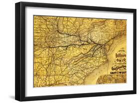 The Map of the B&O-null-Framed Giclee Print