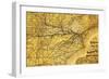 The Map of the B&O-null-Framed Giclee Print