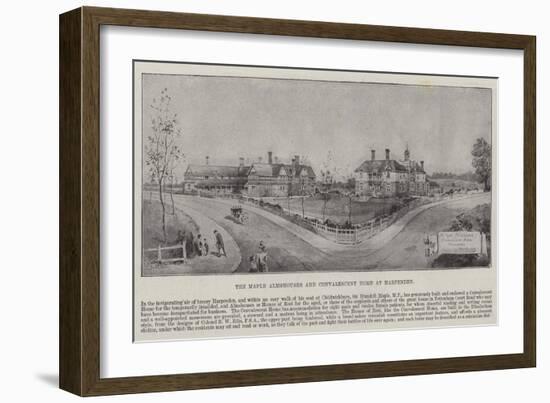 The Maple Almshouses and Convalescent Home at Harpenden-Harold Oakley-Framed Giclee Print