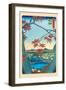 The Maple Trees-Ando Hiroshige-Framed Art Print