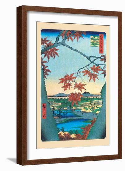 The Maple Trees-Ando Hiroshige-Framed Art Print