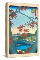 The Maple Trees-Ando Hiroshige-Stretched Canvas