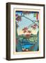 The Maple Trees-Ando Hiroshige-Framed Art Print