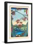 The Maple Trees-Ando Hiroshige-Framed Art Print