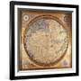 The Mappa Mundi of Fra Mauro, a Camaldolese Monk from the Monastery of San Michele in Murano, 1459-null-Framed Giclee Print