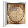 The Mappa Mundi of Fra Mauro, a Camaldolese Monk from the Monastery of San Michele in Murano, 1459-null-Framed Giclee Print