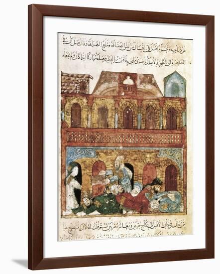 "The Maqamat" (The Assemblies of Al-Hariri), Characteristic Genre of the Medieval Arabic Literature-Yahya ibn Mahmud Al-Wasiti-Framed Art Print