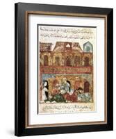 "The Maqamat" (The Assemblies of Al-Hariri), Characteristic Genre of the Medieval Arabic Literature-Yahya ibn Mahmud Al-Wasiti-Framed Art Print