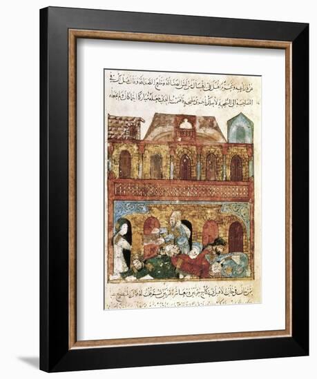 "The Maqamat" (The Assemblies of Al-Hariri), Characteristic Genre of the Medieval Arabic Literature-Yahya ibn Mahmud Al-Wasiti-Framed Art Print