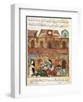 "The Maqamat" (The Assemblies of Al-Hariri), Characteristic Genre of the Medieval Arabic Literature-Yahya ibn Mahmud Al-Wasiti-Framed Art Print