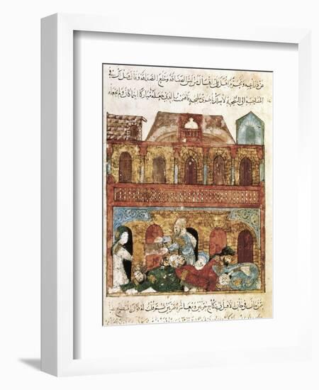 "The Maqamat" (The Assemblies of Al-Hariri), Characteristic Genre of the Medieval Arabic Literature-Yahya ibn Mahmud Al-Wasiti-Framed Art Print