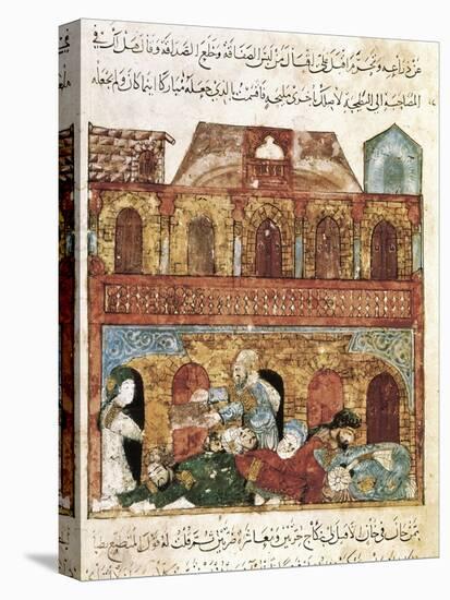 "The Maqamat" (The Assemblies of Al-Hariri), Characteristic Genre of the Medieval Arabic Literature-Yahya ibn Mahmud Al-Wasiti-Stretched Canvas