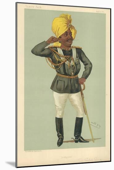 The Maraj Sir Pertab Sing, Jodhpore, 27 August 1887, Vanity Fair Cartoon-Sir Leslie Ward-Mounted Giclee Print